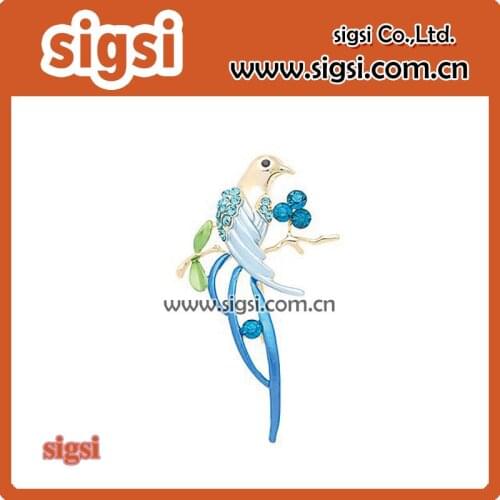 Red Rhinestone Crystal Enamel Flame Phoenix Fire Bird Resurrection Survivor Brooch Pin