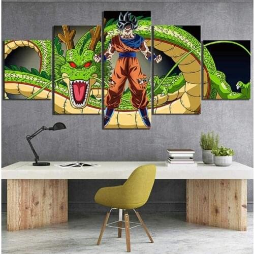 No Framed Canvas 5 Panel Anime Manga Figure Gift Ultra Wall Art Posters Pictures HD Paintings Home Decor Living Room Decoration