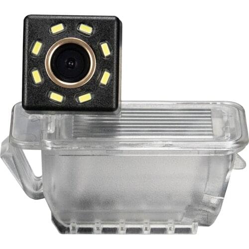 Misayaee Car Rear View Reverse Parking Camera Golden 8 Led for FOR D Tourneo Custom 2016-2019 Night Vision Waterproof