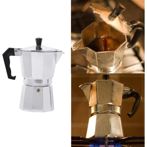 Italian Espresso Latte Cafetiere Coffee Maker 1 Cup 3 Cup 6 Cup Cups Percolator Mocha Latte Coffee Maker Moka Percolator Pot