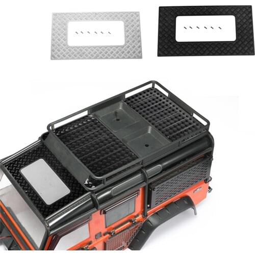 Car Shell Skylight Metal Anti-skid Plate Shell Sunroof Decoration Parts for TRX4 Land Rover Defender RC Car Accessories