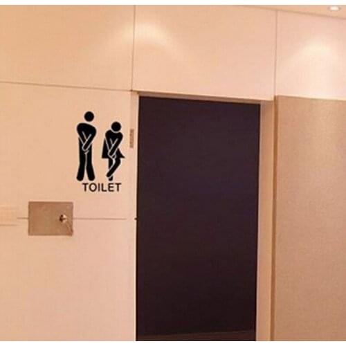 Toilet Door Stick Man/Women Wall Stickers Vinyl Decals Decoration Sign Art Fashion Decor Home Accessories