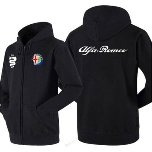 2021NEW Hoodies for Alfa Romeo sweatshirt Tops Autumn Winter for man and woman jacket zipper Tracksuit