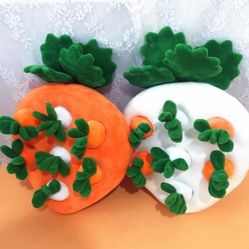 New Vegetable Garden Carrot Toy Pull The Carrot Parent-child Interaction Education Hands-on Ability Educational Cute Plush Toys