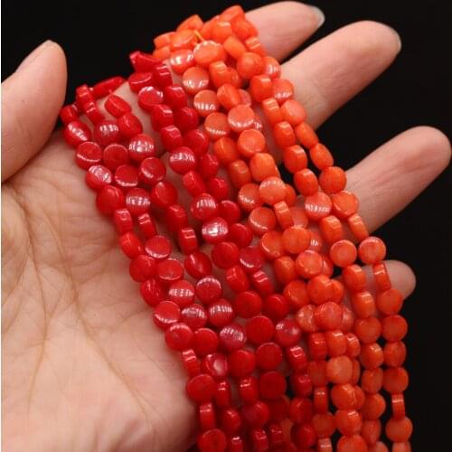 New Style Natural Coral Bead Round Isolation Bead For Jewelry Making DIY Necklace Bracelet Earrings Accessory
