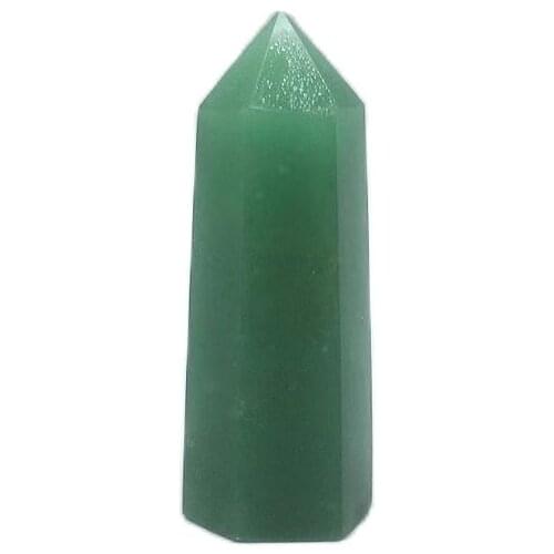 Natural stone jade crystal wand point home feng shui chakra healing stones tower dongling jade obelisk
