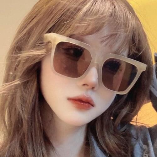 Square Frame Sunglasses Men Women Gray Green Lens UV400 Protection Eyewear Fashion Design Gafas De Sol