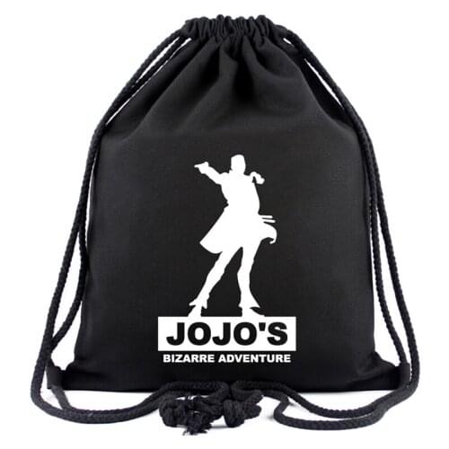 Anime JOJO Tokyo Ghoul Drawstring Bag Casual Travel Backpack Men Women Cosplay Accessories Bag