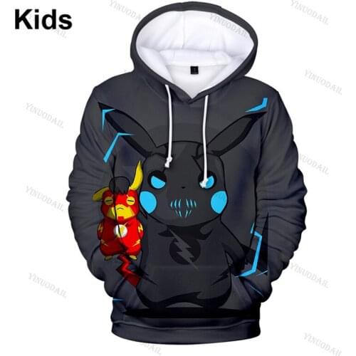 6 To 19 Years Kids Sweatshirt Shooting Anime 3D Hoodie Men and Women Cartoon Anime Cartoon Tops Teen Clothes