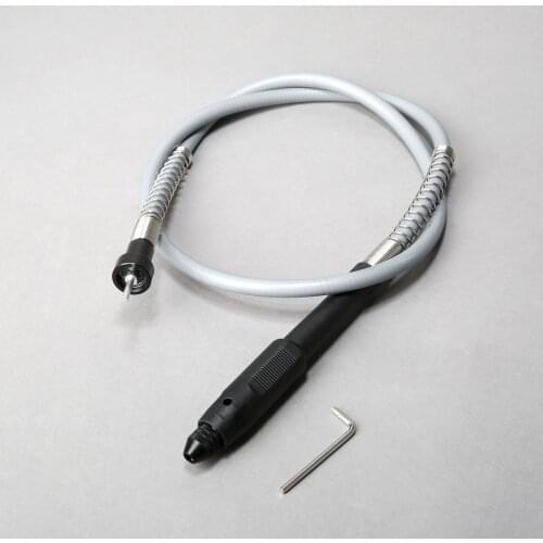 Universal 0.3-3.2mm Clamp Aluminum Handle 1/8" Shank Non-slip Flexible Shaft &M8 Keyless Chunk for Electric Grinder Rotary Tools