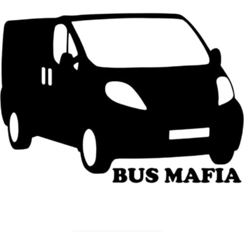 12CM*18CM KK Vinyl Car Sticker Bus Mafia for Renault Trafic Auto Car Stickers Car Accessories