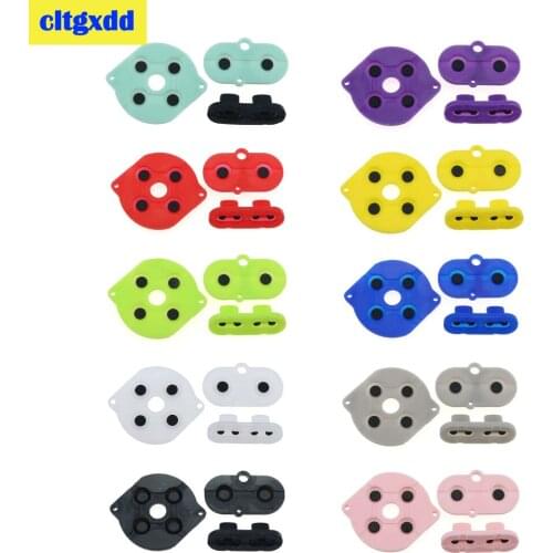 1Set Colorful Rubber Conductive Buttons A B D-pad for Nintend Game boy color GBC Silicone Conductive Start Select Keypad