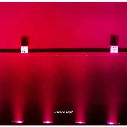 10pieces LED Par dmx rgbwa uv 4x18w battery par led wash wall indoor led par light rgbwa uv