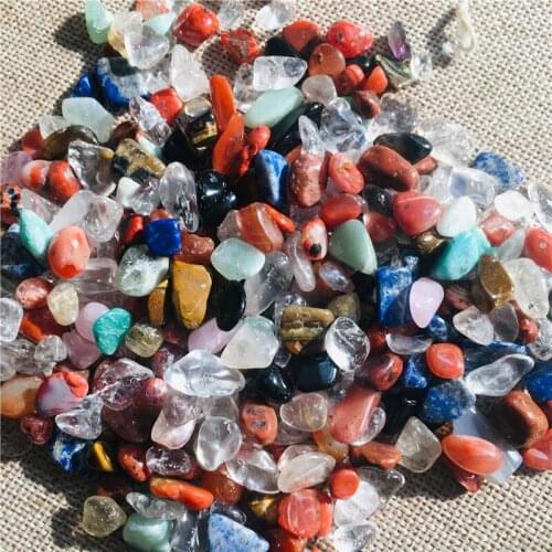 100g tumbled gemstone mixed stones natural rainbow colorful rock mineral agate for chakra healing