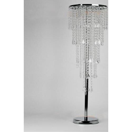 100cm Tall Table Centerpiece Flower Stand 3 Tiers Crystal Chandelier with beads strands