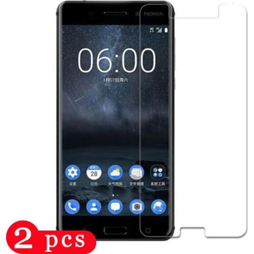 2Pcs 9H for nokia x6 nokia 6.1 tempered glass phone screen protector for nokia 6 protective film on the glass smartphone