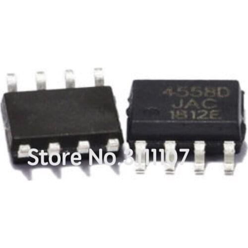 20PCS/Lot JRC4558D JRC4558 4558D 4558 SMD SOP-8 SOP8 Dual operational amplifier 100%New