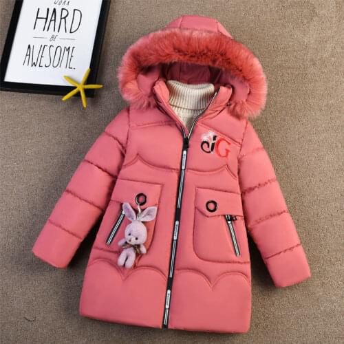 2020 Girls Down Jacket Childrens Winter Clothing Kids Warm Thick Coat Windproof Jacket for Girl Cartoon Parka Winter Outerwear