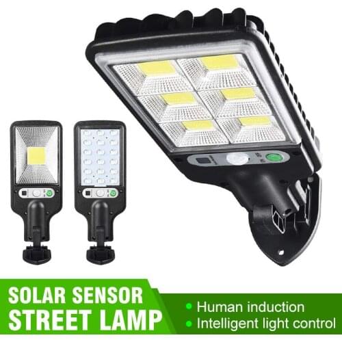 600W COB Solar Lights Outdoor Solar Powered Lamp Sunlight Wall Light PIR Motion Sensor Waterproof Street Light Garden Decoration