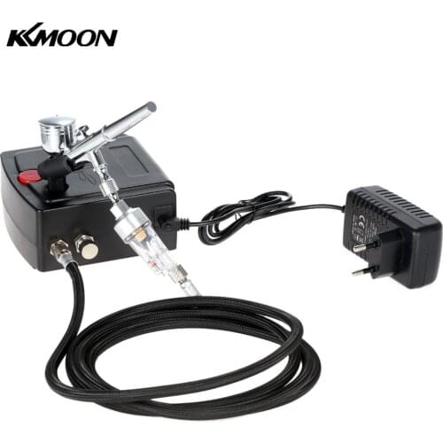 Gravity Feed Dual Action Airbrush Air Compressor Kit for Art Painting Manicure Craft Cake Spray Model Air Brush Nail Tool Set