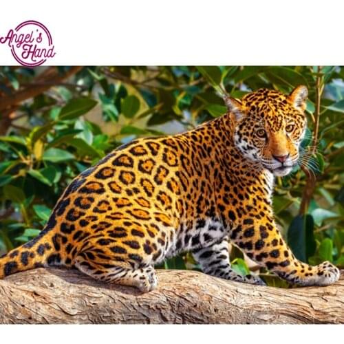 5D DIY diamond embroidery forest leopard diamond painting Cross Stitch full square Rhinestone mosaic home decoration gift
