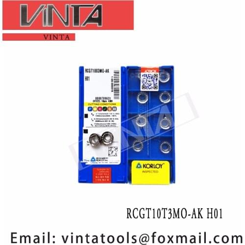Free shipping high quality RCGT10T3MO-AK H01 cnc carbide milling inserts