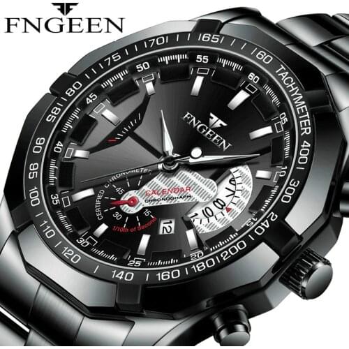 Reloj Hombre 2021 New Busines Watch Men Fashion Sport Quartz Clock Mens Watches Brand Luxury Full Steel Waterproof Clock Male