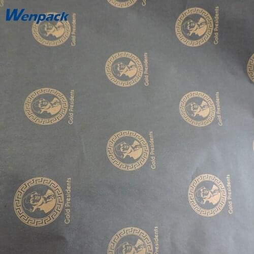 Custom printed logo gift wrapping tissue paper with packaging