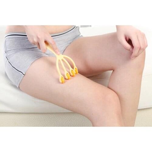 Four Claw Full Body Massage Roller Head Comb A Foot Round Ball Mini Massager Tool Health Therapy Care