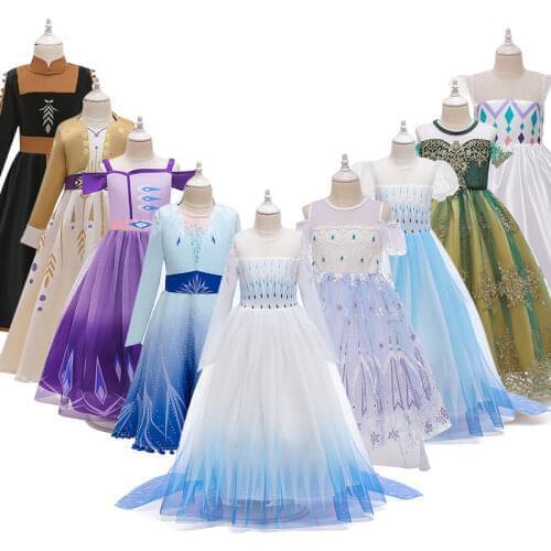 Girls Cosplay Christmas Dress Kids Summer Costume Children Birthday Party Princess Dresses For 5 7 9 Girl Clothing