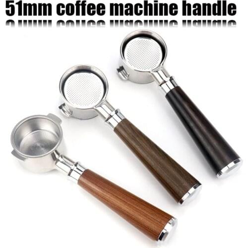 Coffee Bottomless Portafilter for Delonghi EC200 EC221 EC0310 Filter 51MM Replacement Filter Basket Coffee Accessories