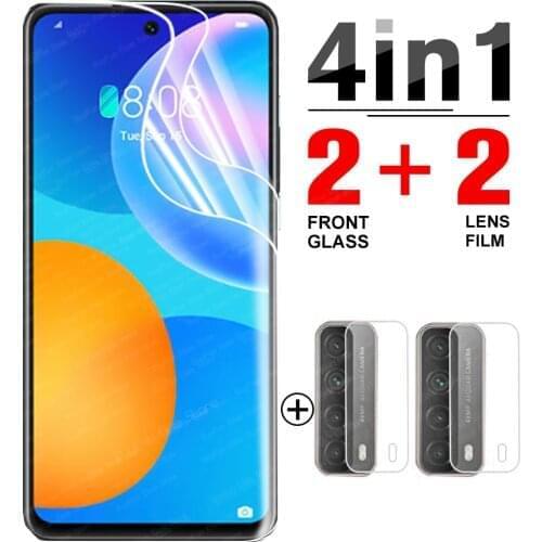 4-in-1 Hydrogel Film for Huawei P Smart 2021 2020 Z Full TPU Screen Protector For P Smart2021 protective film safety not glass