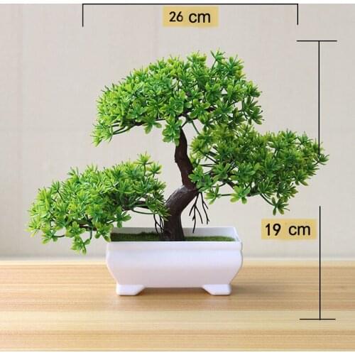 Artificial Plant Artificial Flower Home Decor Bonsai Tree Pot Plant Fake Flower Potted Ornament For Home Room Garden Decoration