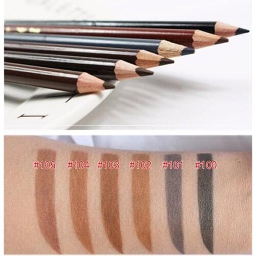 6Colors Available Eyebrow Pencil Shadows Cosmetics for Makeup Tint Waterproof Microblading Natural Eyebrow Tattoo Pen TSLM2