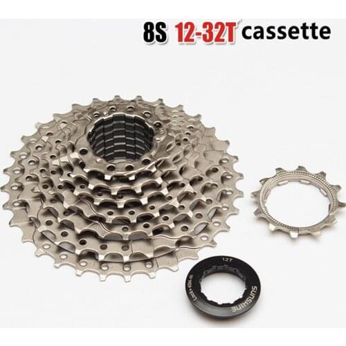 8 Speed Cassette Mountain Bike Parts 8S Bicycle Cassette Freewheel MTB 12-32T Moutain Bike Flywheel Bicycle Cassette MTB Gear