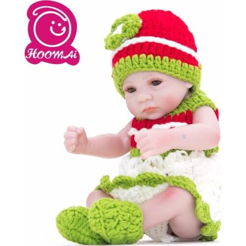 Wholesale 10 Inch 25 cm Reborn Doll High Quality Cute Mini Full Silicone Newborn Baby Toy Lifelike Doll Children Birthday Gifts
