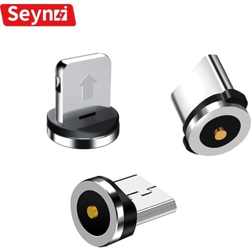 Magnetic Plug 2 Pin Magnetic Charging Cable Adapter Micro USB Type C Magnet Connector Mobile Phone Dust Plugs