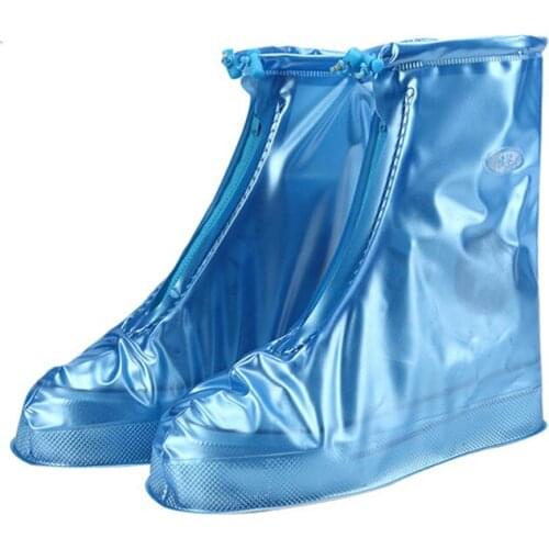 Reusable EVA Waterproof Rain Shoes Covers Slip-resistant High-Top Rubber Thicken Rain Boot Overshoes 6 Sizes Sneaker Accessories