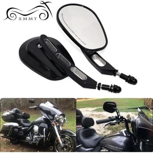 Motorcycle Universal 8MM Rear View Side Mirrors For Harley Road King Touring XL883 Sportster 1200 XL1200C Fatboy Dyna Softail