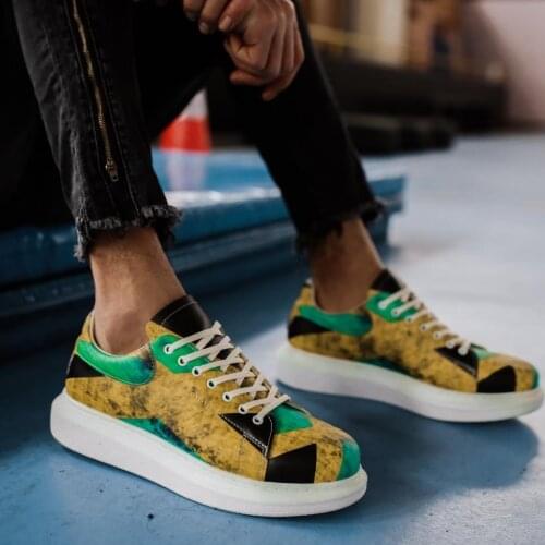 Knack Digital Printing Men 'S Shoes R044 Jamaica Color Casual Style Reggae Shoes 2021 Spring Summer Street Style New Season