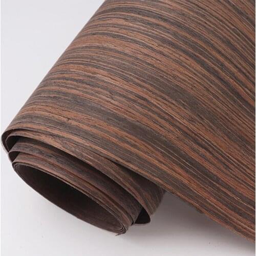 Technical Ebony Wood Veneer Engineering Veneer E.V. Straight Grain Q/C for Furniture Decor 62x250cm 0.2mm