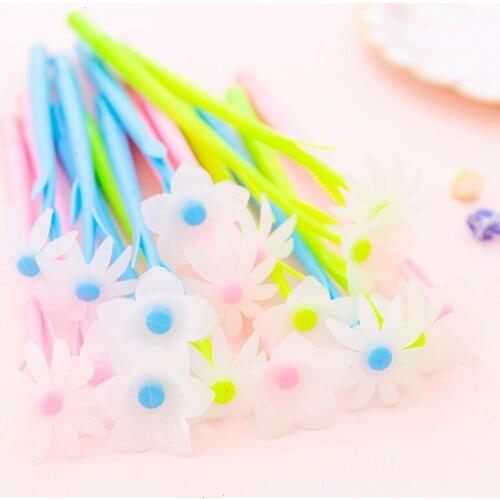 1PCS Cute New Morning Glory Discolored By Light Gel Pen Student Stationery Novelty Gift School Material Office Supplies
