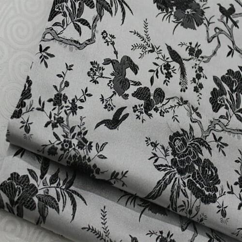 HLQON 75x100cm Imported Metallic Jacquard felt satin Fabric,3D jacquard yarn dyed fabric Women Coat Dress Skirt bag upholstery