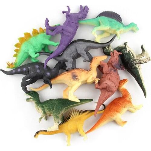 12pcs/set Animals Dinosaur Simulation Toy Jurassic Play Dinosaur Model Action Figures Classic Ancient Collection For Boys