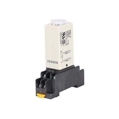 220VAC H3Y-2 Power On Time Delay Relay Solid-State Timer Max 1S DPDT With Socket