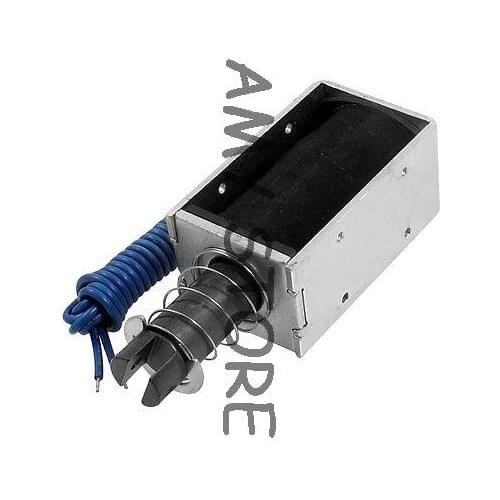 DC 24V 0.8A 5mm First Stroke 1.7kg Force Push Electromagnet Coil 19.2W