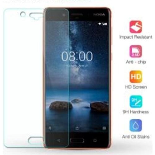 9H Transparent Tempered Glass For Nokia 8 Screen Protector Film For Nokia 8.1 8 HD Explosion-proof Screen Protective 2.5D Film