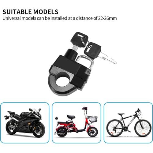 AOZBZ Anti-Theft Helmet Lock Helmet Lock Helmet Security Lock Lock Helmet Motorcycle Helmet Lock Car Accessories