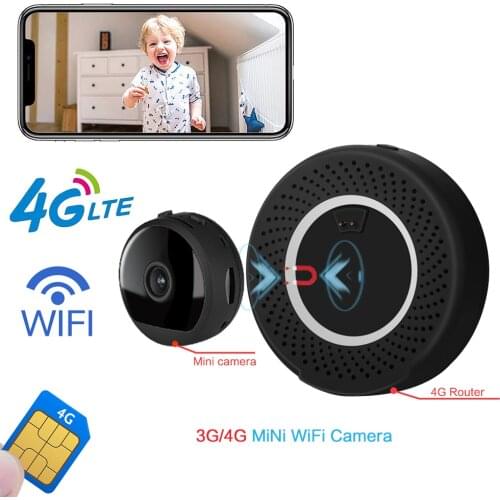3G 4G Lte Wireless Portable mini Camera 1080P Wireless GSM SIM Card WIFI CCTV P2P IR Night Vision Surveillance Monitor Security