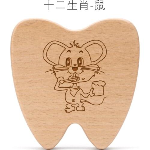 Wooden Deciduous Teeth Memorial Box GIRLS And BOYS Teeth Lanugo Children Collection Box Baby Swap Teeth Storage Case